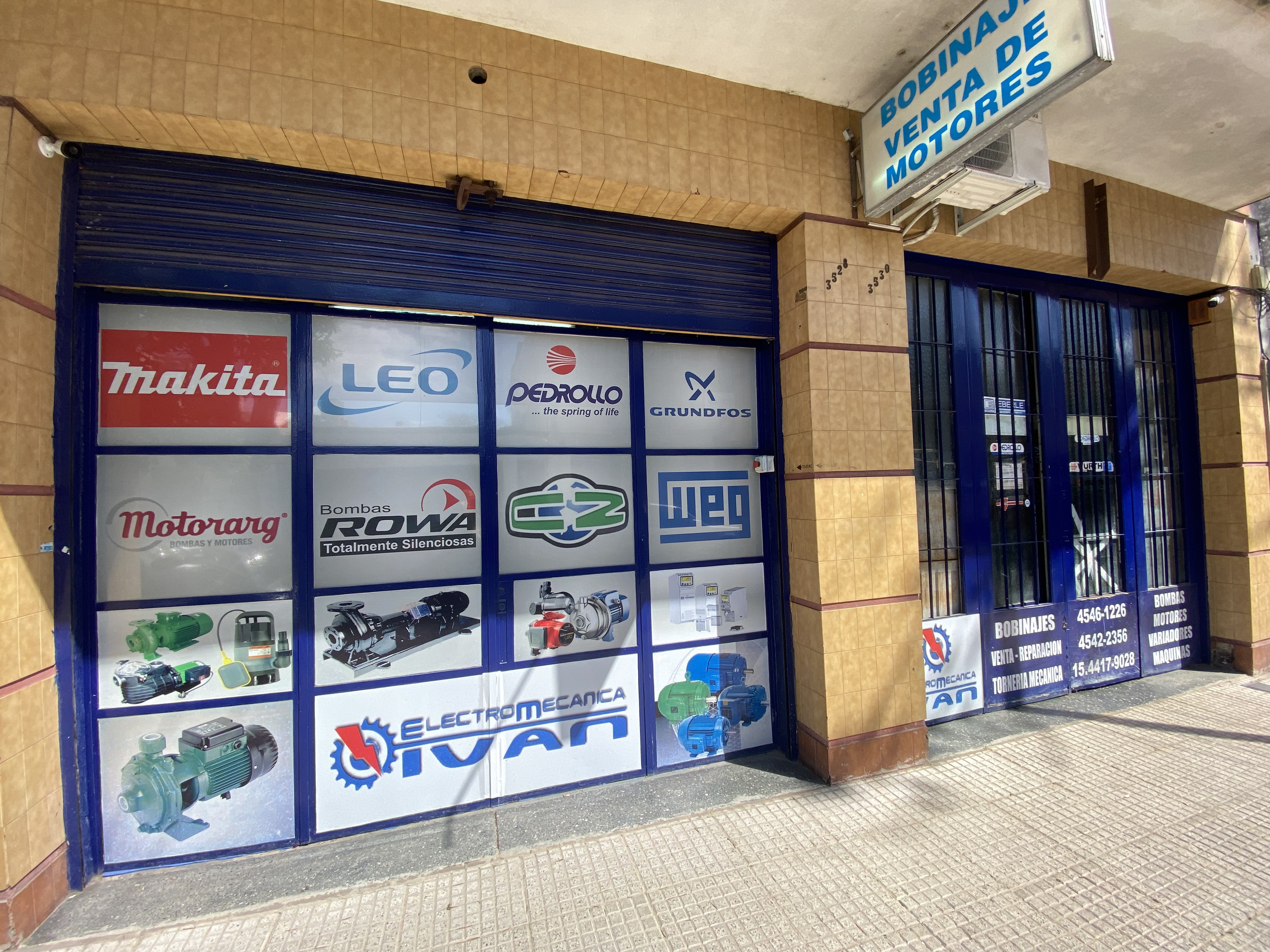 Frente de nuestro taller Electromecánica Iván en Villa Urquiza